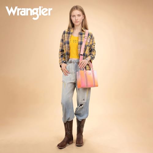 Image of Wrangler Tote Bag for Women Designer Satchel Handbags Top-handle Purses with Strap
