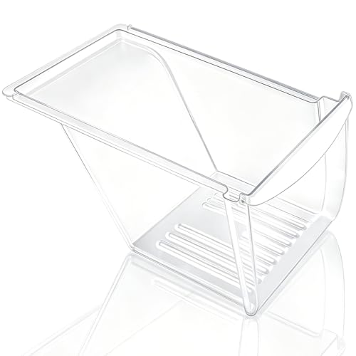 Upgraded 240337103 Refrigerator Crisper Drawer Replacement Compatible with Frigidaire Kenmore Refrigerator Frigidaire Drawer Replacement for 240337102 240337105 240337107 240337108 240337109(Clear)