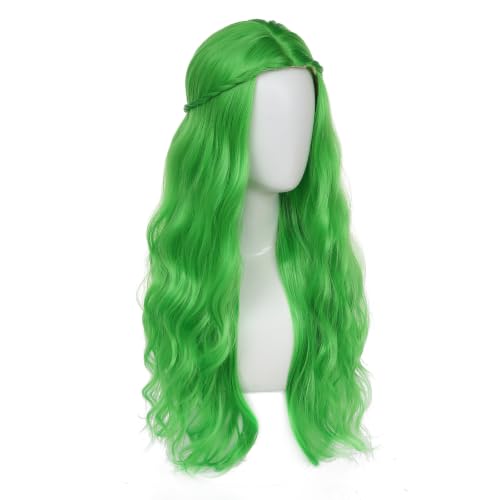 Image of Adequate Synthetic Long Wavy Hippie Princess Wig, Sage Green