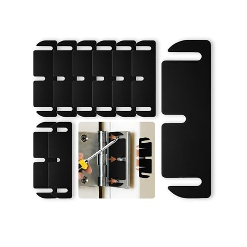 12pcs Door Hinge Shims 3.5 inch Black Hinge Spacers Hinge shims 3.5 inch