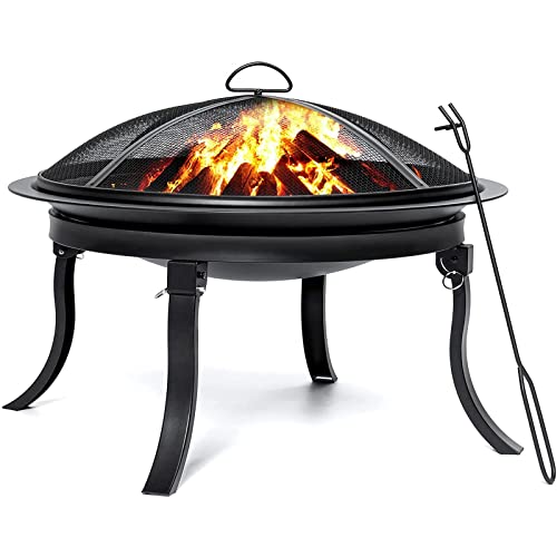 FGVDJ Portable Folding Fire Bowl 24"