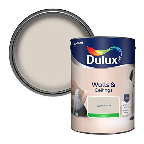 Dulux Walls & Ceilings Silk Emulsion Paint - Egyptian Cotton - 5L