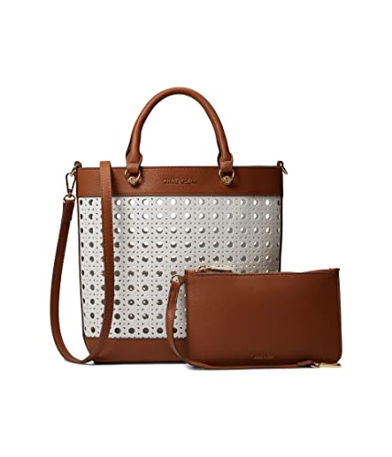 Anne Klein Womens Mini Perf Tote With Pouch