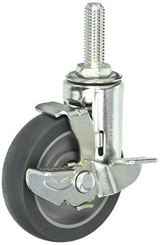 TRUSCO 省音キャスター 自在ストッパー付 Φ75 エラストマー車 TYEFT-75ELBDS