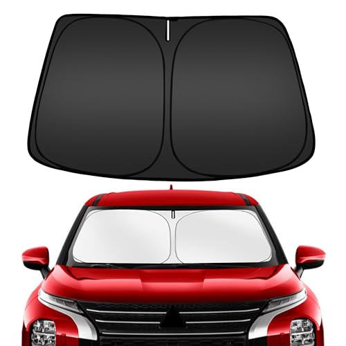 Image of ARISMOTOR Windshield Sun Shade for Mitsubishi Outlander 2022-2025 2026, Custom Fit Foldable Front Window Sunshade Sun Visor Protector, Block UV Rays Keep Your Car Cooler