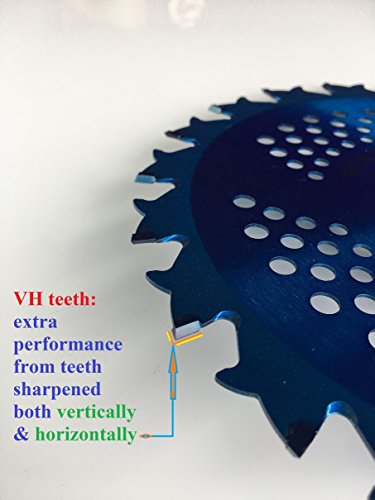 2Pk--8"--20T/56T Combo Pack -- (1) 20 Teeth Blue Hawk (1) 56 Teeth Red Razor -- "Hybrid" Pack -- Renegade Blade® - Gs1 Barcoded Shelf Hanging Blister Pack-- Carbide Brush Cutter Blades, 203Mm Dia. #TOP6
