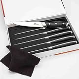 BBQ Dragon Steak Knives Set of 6-Stainless Steel, Serrated Knives-Dishwasher Safe- High Resistance...