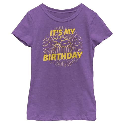 Fifth Sun Disney Classic Mickey Birthday Cupcake Girls Short Sleeve Tee Shirt