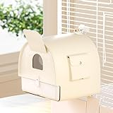 BUCATSTATE Hanging Bird Bath for Cage with Cover, 3 in 1 Multifunction Bird Bath/Bowl/House, Bird Cage Accessories Suitable for Small to Medium Birds, Like Lovebirds, Finches, Parakeets, Mannikin