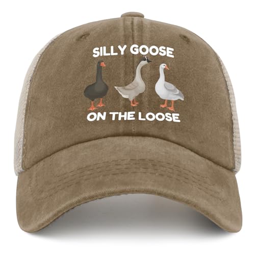 Image of Funny Silly Goose Hat Silly Goosee On The Loose Hat for Women Dad Hats Funny Hats