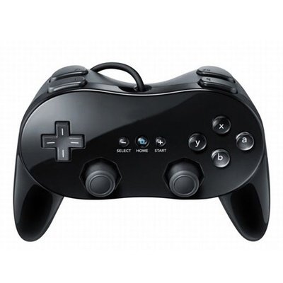 SM-PC® Classic Game Controller Pro Pad für Nintendo Wii klassik Games schwarz #022 thumbnail