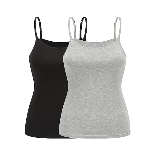 Image of Womens Modal Built-in Bra Padded Camisole Yoga Tanks Tops