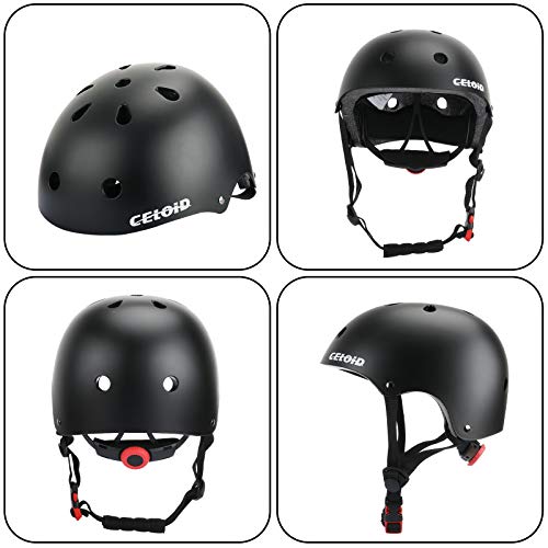 image for CELOID Kids Helmet Pad Set - Adjustable Kids Skateboard Bike Helmet, K