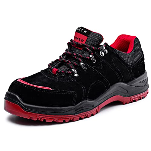 BLACK HAMMER Zapatillas de Seguridad para Hombre Botas de Trabajo Senderismo Zapatos de...