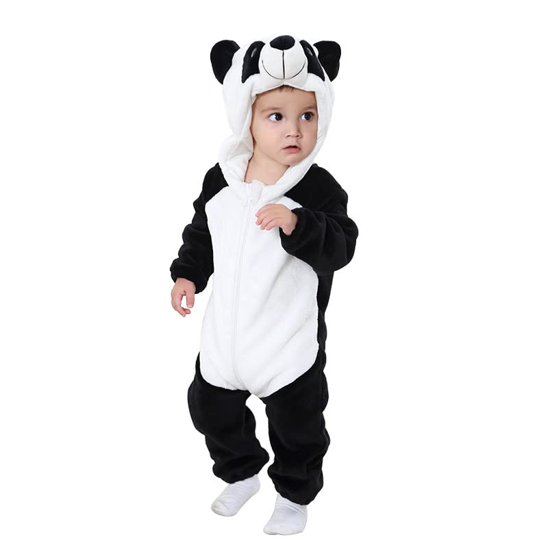 HALAYAYA Winter Warm Baby Girls Boys Rompers/Sleepsuits/Jumpsuit/Night Suits Newborn Baby Girls Boys Clothes 0-6month 66cm (panda)