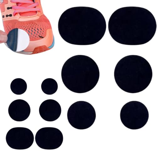 PLABBDPL Patch de Réparation pour Chaussures - 12 Pièces Patch Chaussures Réparation Trou, Adhésives pour Talons et Trous de Sneaker, Autocollants pour...