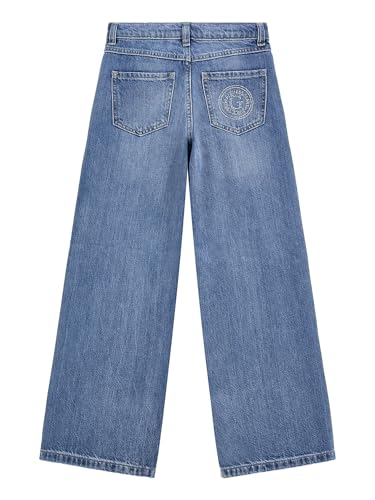 GUESS Girls' Denim 90s Fit Distressed Jeans4