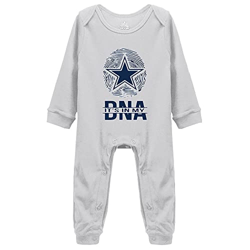 Cowboys It's in My DNA Super Cute Boys and Girls Universal Long Sleeve Bodysuits