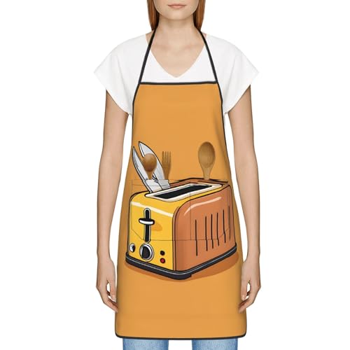 Ouyniei Cute Crying Chainsaw Stain Resistant Apron