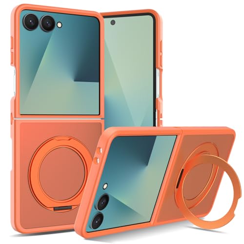 Coque Samsung Galaxy Z Flip 7 contre chutes avec support rotatif doux