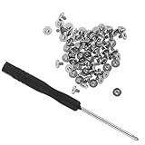 BESPORTBLE Kit di 61 viti metalliche per computer portatili e desktop, viti per fissaggio sicuro M.2 SSD con cacciavite, assortimento compatto per riparazione e manutenzione hardware DIY