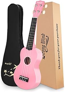 Strong Wind Soprano Ukulele 21 inch Beginner Uke Hawaii Kids Guitar With Gig