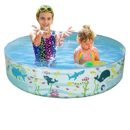 Yulokdwi Piscina Per Bambini - Piscina Piccola,Design con Animali, Giochi Acquatici da Esterno per Giardino, Cortile, Casa delle Bambole e Patio