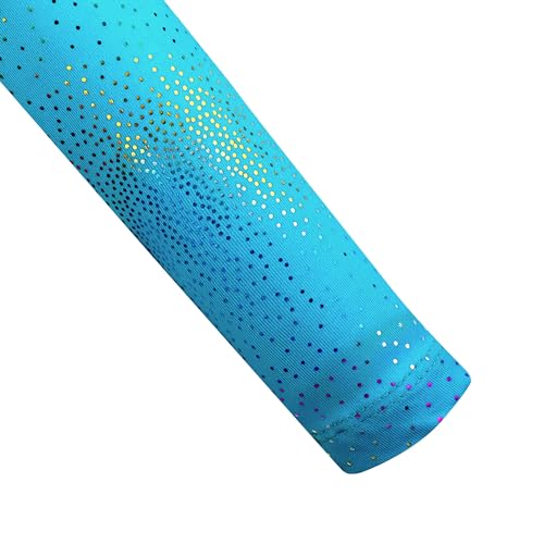 HOZIY Leotards for Girls Ballet Gymnastics Sleeveless Long Sleeve Colorful Sparkles Aqua Blue Pink Purple Solid