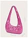 Verdusa Women‘s’ Clutch Purses Sparkling Sequin Underarm Bags Party Wedding Evening Bags Hot Pink One Size