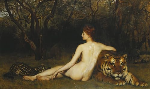 Peinture Circé de John Collier : toile classique moderne 60x90cm pour chambre