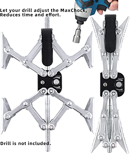 Maxchock B011-2 X-Shaped Rv Stabilizer Wheel Chock (Allow Drill Adjust) Dual Axel Rv Travel Trailer Camper Tire While Camping -2 Pack thumb #1