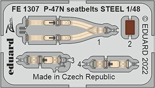 EDUARD FE1307 P-47N SEATBELTS Steel Academy 1/48 accessoires