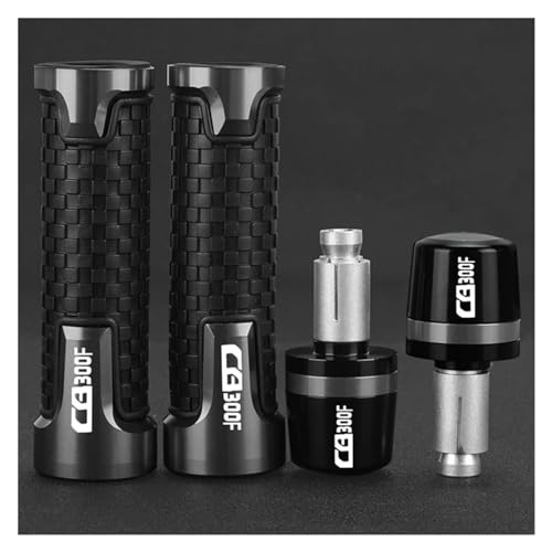 XIAOYANparts Für Honda CB 300 F/FA CB300F Motorrad Zubehör Lenker Griffe Griff Bar Ends Kappe Stecker(Gray Gray)