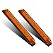 8" x 1" LED Utility Strip Light Amber Functional/Decoration Use Sealed 18LED 2pcs