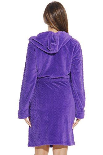Just Love 6341-Purple-S Kimono Robe/Hooded Bath Robes For Women #TOP3