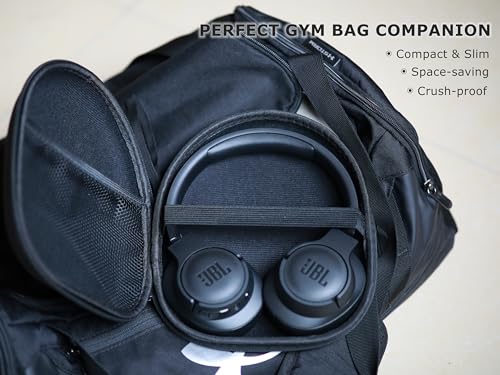 Ginsco New Case Compatible with Sony WH-CH 720N/710N Noise Canceling Wireless Headphones, with JBL Tune 770NC 720BT SoundCore Q20 BERIBES/KVIDIO/Picun Hard Shell Travel Carrying Headset Case (Black)
