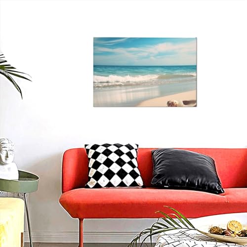 Peinture moderne de plage YoupO tableau décoratif de mer