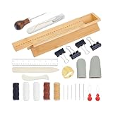 XINGLIDA Buchbindewerkzeug Set Aus Holz Für Innovative Projekte Mit 26 Wichtigen Bastelartikeln. Ergonomisches Blaswerkzeug Aus Holz Für Geschenke