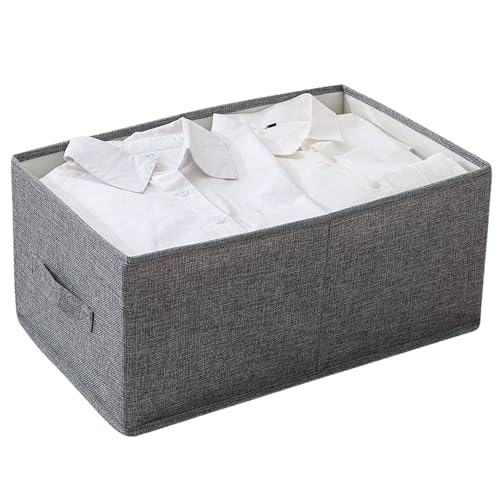 KATTAO Set Organizer Armadio XL Pieghevole (48x30x22cm) – Scatole per Armadio Salvaspazio, Cassettiera o Cabina Armadio, Organizer per Vestiti, Maglioni, Scatole Trasloco, Organizzatore Armadio (1)