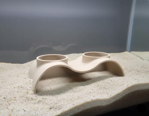 Image of Aquarium Cave Hideout, Fish Tank Decoration with Multiple Chambers, (Beige) by CREOLAB
