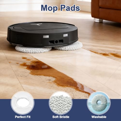 Image of T50 Max Pro Omni Replacement Parts for ECOVACS DEEBOT T50 Max Pro Omni / T50 Max Pro Omni Gen2 Robot Vacuum Cleaner 2 Main Brushes, 4 Filters, 6 Side Brushes, 6 Mop Cloths, 6 Bags