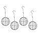 homozy 4Pcs Rustic Ball Metal Cactus Planter Wire Wreath Frame Succulent Pot Hanging Wall Air Plant Holder Garden Decor