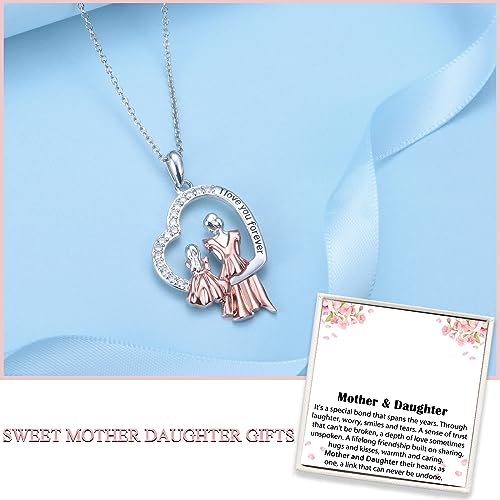 Gifts-for-Mom-Daughter-Mother-To-My-Mom-Daughter-Necklace-Gifts-Mother-and-Daughter-Heart-Pendant-Necklace-Gifts-Birthday-Christmas-Mothers-Day-Gifts-for-Mom-Daughter