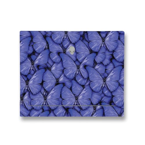 Image of MightySkins Skin Compatible with Alienware X14 R2 (2023) Full Wrap Kit - Blue Butterflies | Protective, Durable, and Unique Vinyl Decal wrap Cover | Easy to Apply & Change Styles | Made in The USA