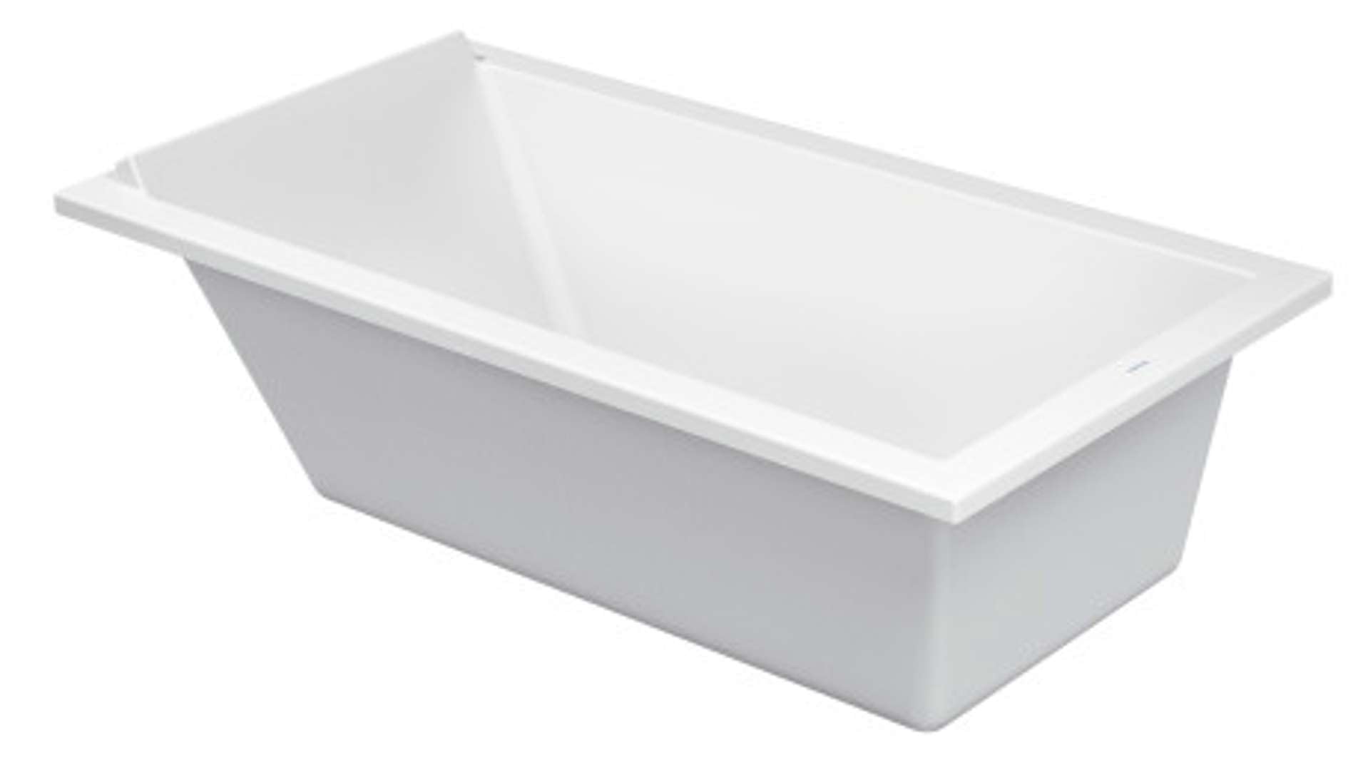 Duravit Baignoire rectangulaire Starck 170x90cm, un fond incliné, 700337, à encastrer, 700337000000000, 700337000000000