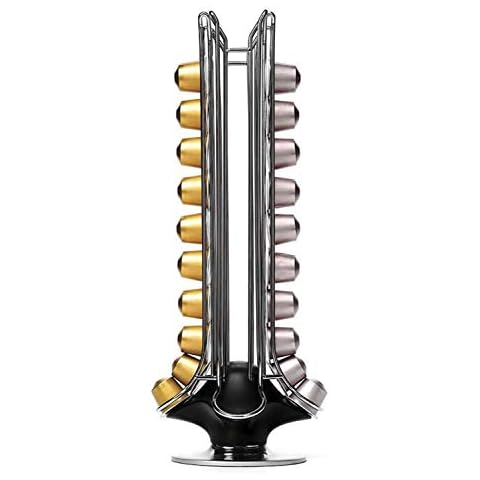 Prepara Rotating Nespresso Capsule/Pod Storage Carousel, Black (Holds up to 50 Capsules) Cover