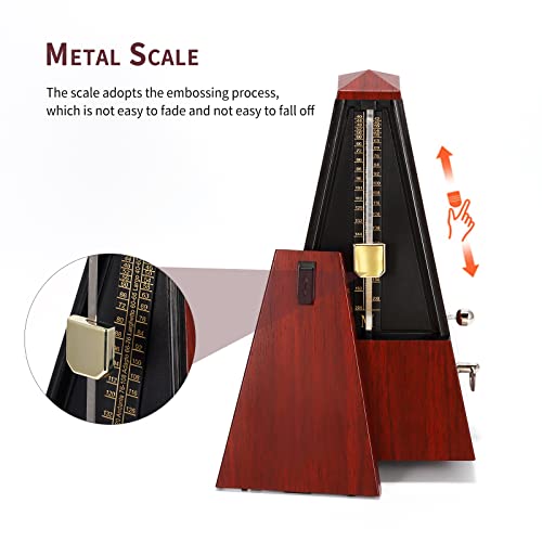 Métronome Mécanique, Métronome De La Tour avec Minuterie et Tempo Précis, son puissant, Pour Piano, Guitare, Basse… - Les Beatles, Paul McCartney, John Lennon, RIngo Starr, George Harrison Métronome Mécanique, Métronome De La Tour avec Minuterie et Tempo Précis, son puissant, Pour Piano, Guitare, Basse… – Image 7