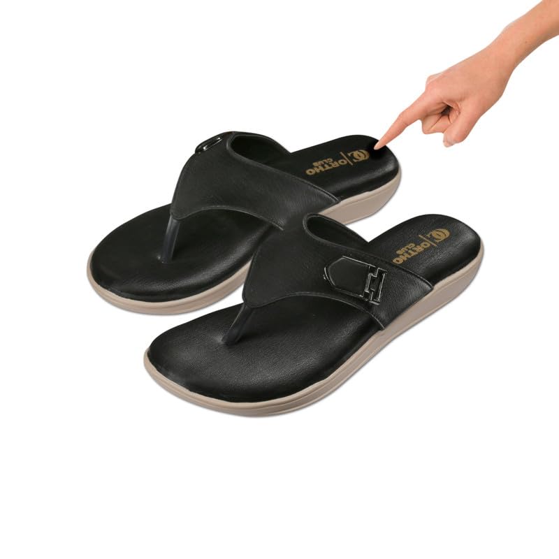Image of ORTHO CLUB Fancy doctor slippers | Stylish chappal for women | Comfortable flat sandals for women stylish