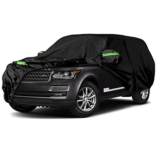 Image of Waterproof Car Covers Replace for 2014-2025 Land Rover Range Rover LWB, 6 Layers All Weather Custom-fit Car Cover with Zipper Door & Windproof Bands for Snow Rain Dust Hail Protection (LWB)