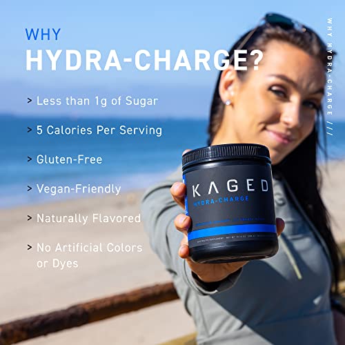 Electrolytes, Kaged Hydra-Charge Premium Electrolyte Powder, Pre-Workout, Post-Workout, Intra-Workout, Pink Lemonade Flavor, 60 Servings #TOP5